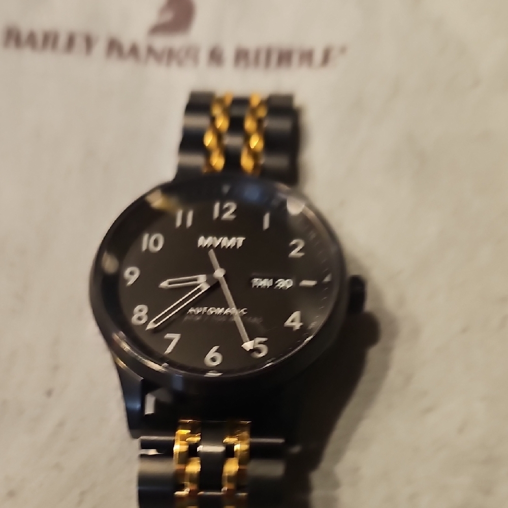 MVMT Black and Gold Men's Automatic Watch with Day-Date - Picture 10 of 13